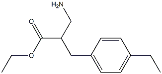 ethyl 3-amino-2-[(4-ethylphenyl)methyl]propanoate 化学構造式