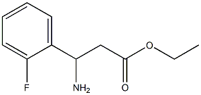 ethyl 3-amino-3-(2-fluorophenyl)propanoate Struktur