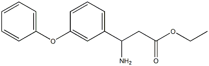 ethyl 3-amino-3-(3-phenoxyphenyl)propanoate 结构式