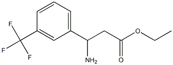 ethyl 3-amino-3-[3-(trifluoromethyl)phenyl]propanoate Struktur