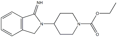 ethyl 4-(1-imino-2,3-dihydro-1H-isoindol-2-yl)piperidine-1-carboxylate 化学構造式