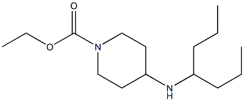 ethyl 4-(heptan-4-ylamino)piperidine-1-carboxylate 化学構造式