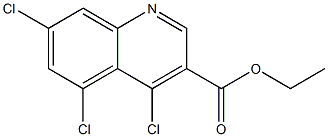 ethyl 4,5,7-trichloroquinoline-3-carboxylate 结构式