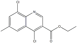 ethyl 4,8-dichloro-6-methylquinoline-3-carboxylate Structure