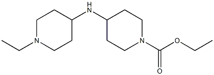 ethyl 4-[(1-ethylpiperidin-4-yl)amino]piperidine-1-carboxylate Structure