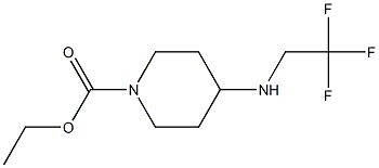 ethyl 4-[(2,2,2-trifluoroethyl)amino]piperidine-1-carboxylate,,结构式