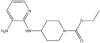 ethyl 4-[(3-aminopyridin-2-yl)amino]piperidine-1-carboxylate Structure