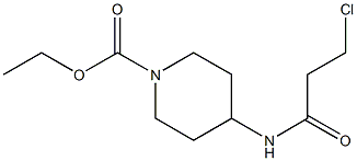 ethyl 4-[(3-chloropropanoyl)amino]piperidine-1-carboxylate Structure