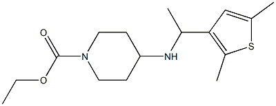  ethyl 4-{[1-(2,5-dimethylthiophen-3-yl)ethyl]amino}piperidine-1-carboxylate