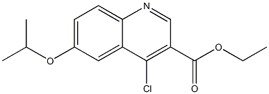 ethyl 4-chloro-6-(propan-2-yloxy)quinoline-3-carboxylate,,结构式