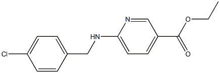 ethyl 6-{[(4-chlorophenyl)methyl]amino}pyridine-3-carboxylate Struktur