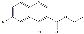 ethyl 6-bromo-4-chloroquinoline-3-carboxylate 结构式