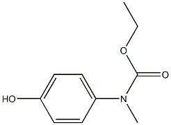 ethyl N-(4-hydroxyphenyl)-N-methylcarbamate Structure