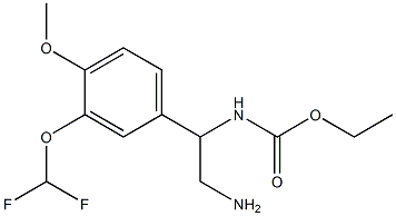 ethyl N-{2-amino-1-[3-(difluoromethoxy)-4-methoxyphenyl]ethyl}carbamate Structure
