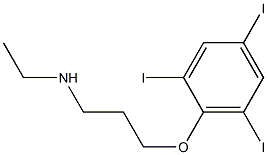 ethyl[3-(2,4,6-triiodophenoxy)propyl]amine Structure