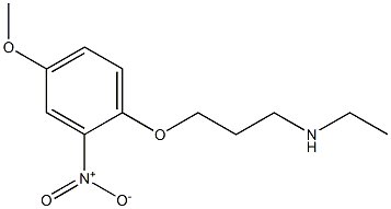 ethyl[3-(4-methoxy-2-nitrophenoxy)propyl]amine Struktur