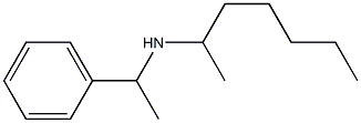 heptan-2-yl(1-phenylethyl)amine 化学構造式