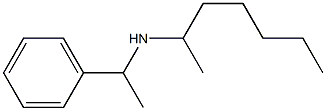 heptan-2-yl(1-phenylethyl)amine Structure