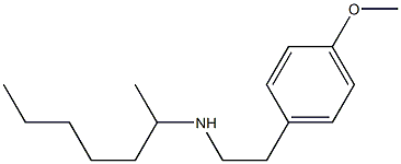 heptan-2-yl[2-(4-methoxyphenyl)ethyl]amine Structure