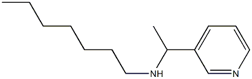 heptyl[1-(pyridin-3-yl)ethyl]amine Struktur