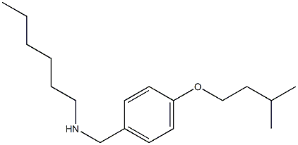 hexyl({[4-(3-methylbutoxy)phenyl]methyl})amine,,结构式