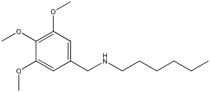 hexyl[(3,4,5-trimethoxyphenyl)methyl]amine 结构式