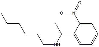 hexyl[1-(2-nitrophenyl)ethyl]amine 结构式