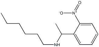 hexyl[1-(2-nitrophenyl)ethyl]amine Structure