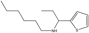 hexyl[1-(thiophen-2-yl)propyl]amine Structure