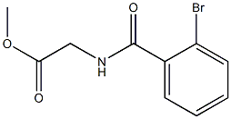 methyl [(2-bromobenzoyl)amino]acetate Structure
