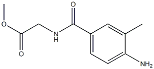 methyl [(4-amino-3-methylbenzoyl)amino]acetate Structure