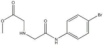 methyl 2-({[(4-bromophenyl)carbamoyl]methyl}amino)acetate Struktur