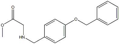 methyl 2-({[4-(benzyloxy)phenyl]methyl}amino)acetate Struktur