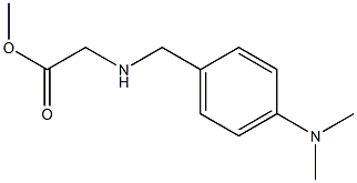methyl 2-({[4-(dimethylamino)phenyl]methyl}amino)acetate,,结构式