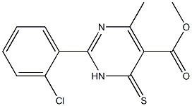 methyl 2-(2-chlorophenyl)-4-methyl-6-thioxo-1,6-dihydropyrimidine-5-carboxylate|