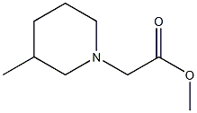 methyl 2-(3-methylpiperidin-1-yl)acetate Structure