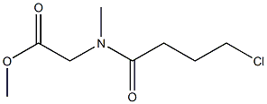 methyl 2-(4-chloro-N-methylbutanamido)acetate Struktur