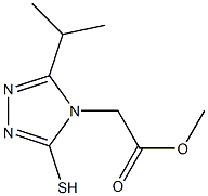 methyl 2-[3-(propan-2-yl)-5-sulfanyl-4H-1,2,4-triazol-4-yl]acetate Structure