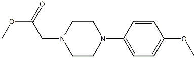 methyl 2-[4-(4-methoxyphenyl)piperazin-1-yl]acetate Struktur