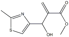 methyl 2-[hydroxy(2-methyl-1,3-thiazol-4-yl)methyl]prop-2-enoate Structure