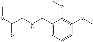 methyl 2-{[(2,3-dimethoxyphenyl)methyl]amino}acetate Struktur