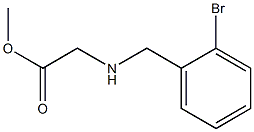 methyl 2-{[(2-bromophenyl)methyl]amino}acetate Structure