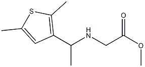 methyl 2-{[1-(2,5-dimethylthiophen-3-yl)ethyl]amino}acetate Structure