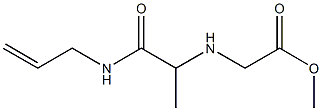 methyl 2-{[1-(prop-2-en-1-ylcarbamoyl)ethyl]amino}acetate Struktur