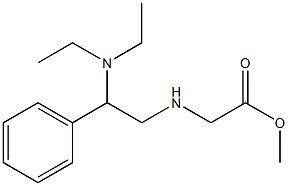 methyl 2-{[2-(diethylamino)-2-phenylethyl]amino}acetate,,结构式