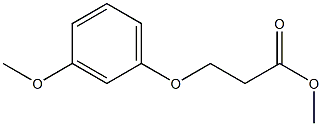 methyl 3-(3-methoxyphenoxy)propanoate Struktur