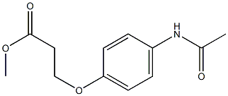 methyl 3-(4-acetamidophenoxy)propanoate Struktur