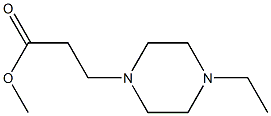 4-エチルピペラジン-1-プロピオン酸メチル 化学構造式