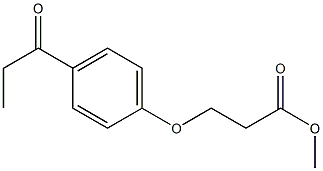 methyl 3-(4-propanoylphenoxy)propanoate,,结构式