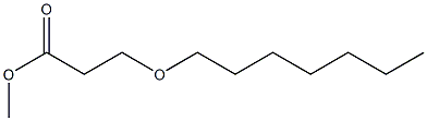 methyl 3-(heptyloxy)propanoate Struktur
